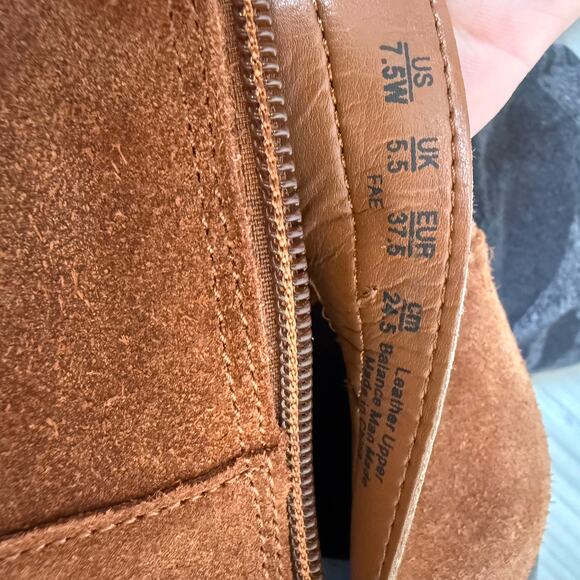 Naturalizer Fae Knee High Boot Saddle Tan Suede Western Chic 7.5W NEW - Picture 9 of 9